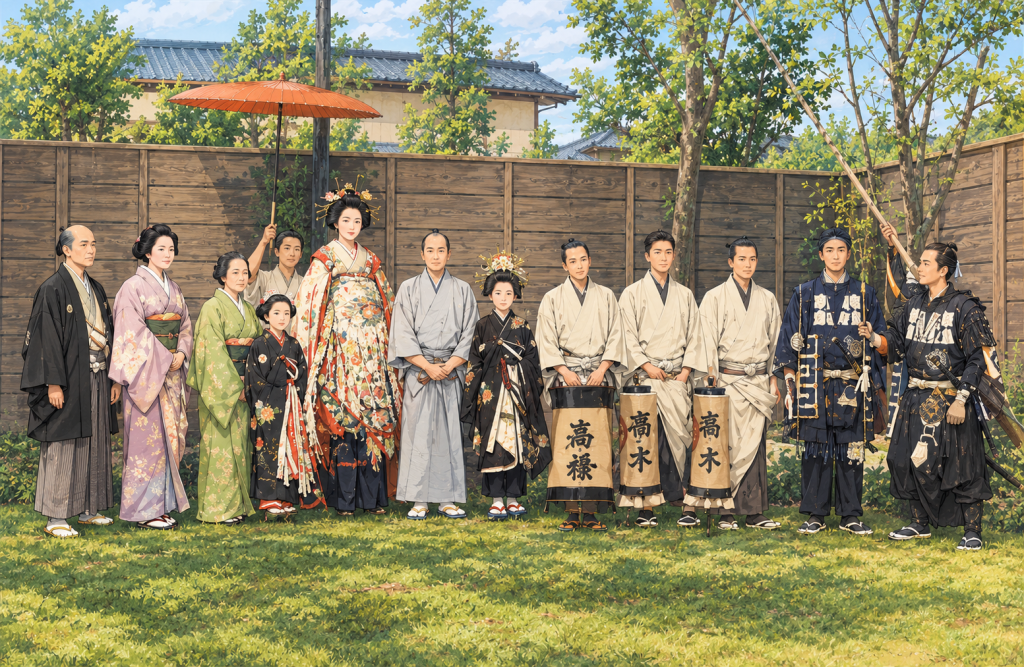 The Yoshiwara was made up of family groups, and there were many people behind the scenes that most customers never saw.